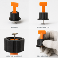 Outil de nivellement de carreaux personnalisé par le fabricant avec broches interchangeables, système de nivellement de carreaux, gadget de pose de carreaux, ajustement de positionnement pour carreaux muraux