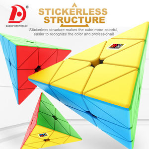 HUADA personalizado <span class=keywords><strong>3x3</strong></span> pirámide rompecabezas <span class=keywords><strong>cubo</strong></span> mágico juguetes giro triángulo 3D rompecabezas velocidad <span class=keywords><strong>cubo</strong></span> juguetes chico educativo mano entrenamiento IQ Juguetes - Product Image 5