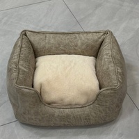 Etrip Pet Wholesale Lit pour chien rectangulaire ultra-luxe personnalisable, imperméable, doux, lavable en machine, durable
