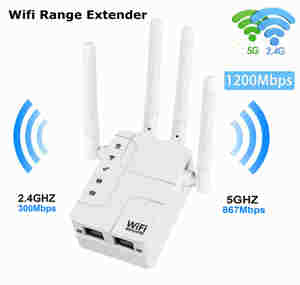 R1201 Long Distance <span class=keywords><strong>WIFI</strong></span> <span class=keywords><strong>Repeater</strong></span> Extender 1200 Mbit/s 5G <span class=keywords><strong>Wifi</strong></span> Signal Booster Verstärker mit 4 High Gain Antenne - Product Image 4