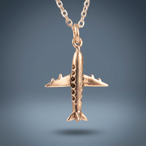 JEWELTECH Pendentif Avion Classique en Argent Sterling 925 sur Chaîne Serpent, Bijou de Collection Culturel pour Noël et la Saint-Valentin - Product Image 3