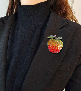 2026クリスマスイブ芸術的なフルラインストーンブローチエレガントなスーツコートアクセサリーピンファッションジュエリーギフト高級ブローチ - Product Image 5