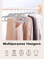 Cintres à vêtements compacts en plastique ABS à un seul niveau, antidérapants, pour costumes, chemises, pantalons, robes, lot de 50, vente en gros, pour armoire