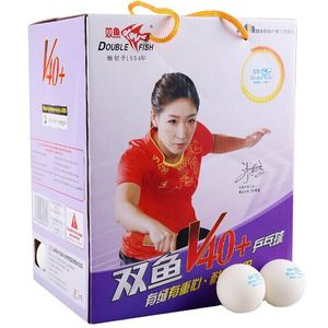 Balles de tennis de table BSCI Factory Double Fish à double face et sans étoiles, pour l'entraînement, 40+ nouveaux matériaux, idéales pour le battement - Product Image 1