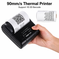 Imprimante thermique portable sans fil mini 80 mm 3 pouces pour téléphone portable Android IOS système POS