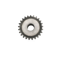 Pignon de chaîne à 2 points avec trou standard 04C 25H, pignon de moteur général, vente en gros, trou de vis M5, 8-70 dents, trempé