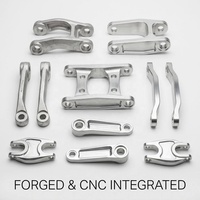 Pièces de vélo forgées à chaud sur mesure, composants de cadre en aluminium, usinage CNC, surface anodisée anti-rayures, service OEM