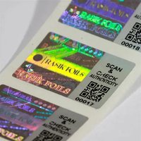 Manipulationssichere Holographische Wasserfeste Abziehbare Langlebige QR-Code-Etiketten für Hunde- und Katzenfutter