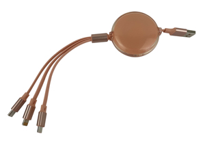 Cable de carga 3 en 1, línea de transmisión de teléfono USB, accesorios, cable USB de carga rápida - Product Image 2