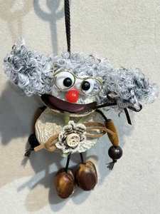 Carillon éolien artisanal avec pendentif poupée mignonne, pour la relaxation et la guérison, cadeau de décoration intérieure, jouet carillon éolien fait main - Product Image 2