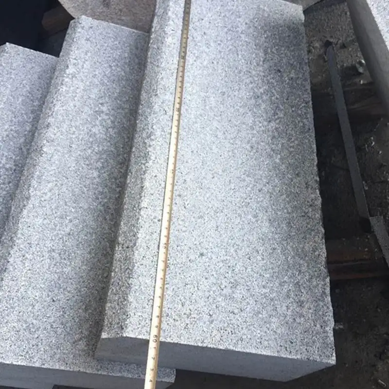 चीन सस्ती कीमत सीढ़ी ग्रे ग्रेनाइट पत्थर फुटपाथ पत्थर टाइल
