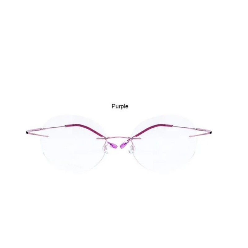 rimless eyeglass frame