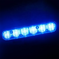 Grille de tableau de bord à montage en Surface, 6 LED, 18 watts, feux stroboscopiques, voyant d'avertissement pour véhicule d'urgence