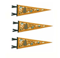 Drapeaux en feutre personnalisés imprimés par transfert thermique, vente en gros avec logo personnalisé, thème sportif et festif, décoration intérieure