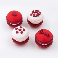 FUSEJOY Macaron Presser : Coffret repas exquis, jouet anti-stress simulation macaron, ornement de bureau