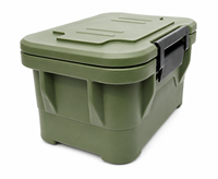 EcoWave - Conteneur isotherme robuste de 36 L en PE de qualité alimentaire pour aliments chauds, avec 12 compartiments pour la restauration sur site