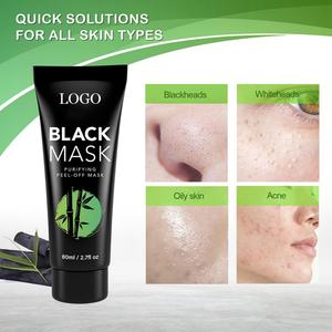 Mascarilla Facial Negra Exfoliante de Carbón para Limpieza Profunda y Eliminación de Puntos Negros OEM - Product Image 2