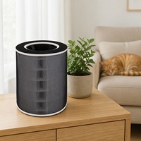 Penggantian Filter HEPA H13 Pembersih Udara Hewan Peliharaan Dapat Dicuci Pre-Filter Karbon Aktif Bulu Kucing Alergen Debu KDQ-H13 40 DB