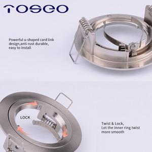 Plafonnier encastré TOSEO MR16 ou <span class=keywords><strong>GU10</strong></span>, downlights LED modernes 90, ampoule LED pour salon, aluminium, Soffitto LED 100 watts, fixe 900 - Product Image 2