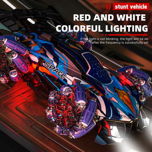 Coche de Carreras F1 con Luces LED, Música, Control Remoto por Gestos con Guante 2.4G, Coche de Acrobacias con Pulverizador, 4WD, Eléctrico, Juguetes para Niños - Product Image 6