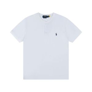 Nouveau style estival de la marque de mode polyvalente, t-shirt décontracté ample à manches courtes RL pour couple homme et femme, à rayures brodées - Product Image 5
