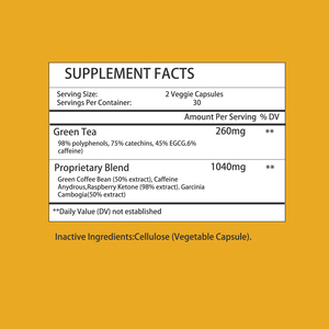 Factory Direct Green Tea Extract Fat Burner Capsules Supports Detoxification Programs Supports Healthy Digestion Capsules - Product Image 2