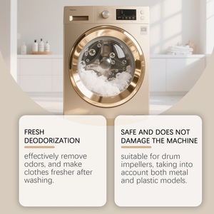 JAKEHOE <span class=keywords><strong>Lave</strong></span>-<span class=keywords><strong>linge</strong></span> Nettoyage en profondeur Détartrant Détartrant Désodorisation Comprimés Nettoyant Rafraîchissant - Product Image 3