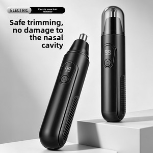 Nuevo diseño 2023, recortadora de vello nasal y de orejas a prueba de agua, manual, con batería OEM, para hombre. - Product Image 2