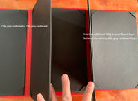 Couverture plate pour menu de restaurant rouge 8,5x14 en cuir PU double panneau - Lot de 20 modèle livre Yimi-3P 8514 Yimi
