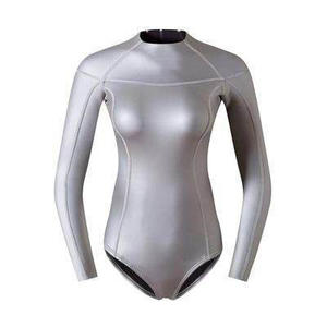 Maillot de bain en néoprène à manches longues pour femmes, ensemble deux pièces avec revêtement en titane, Super Sexy, 3mm - Product Image 5