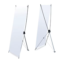 Support de bannière X épaissi en PVC, léger, résistant au vent, impression numérique CMJN pour événements en intérieur/extérieur, salons professionnels