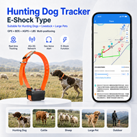 Collar Localizador Multibanda 4G LTE WiFi GSM con GPS, BDS, AGPS, LBS, Electrochoque, Sonido, Búsqueda, Carga Magnética, Resistente al Agua IP68