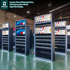 Espositore da Terra per Tabacco Satom USA America, Mobile Scaffale e Vetrina per Sigarette per Tabaccheria e Minimarket - Product Image 4