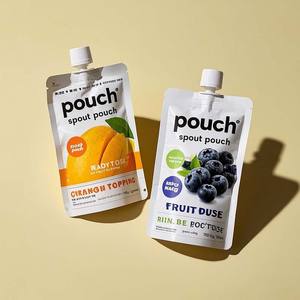 Bolsa de líquido con chorro de 200ml de alta resistencia, embalaje de jugo a prueba de fugas personalizado con boquilla de grado alimenticio - Product Image 2