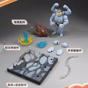 Blokees Miracle Version Pokémon Power Edition Original Véritable ChineseVersion Assembler Des Modèles Building Block Man Blind Box - Product Image 6