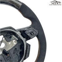 Ever-Carbon Racing ECR Volant privé en cuir suédé forgé en fibre de carbone pour Lamborghini Huracan