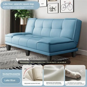 Sofá Cama Plegable 2 en 1 que Ahorra Espacio, Sofá Futón Moderno y Minimalista para Apartamentos Pequeños, Oficinas y Salas de Estar - Product Image 5