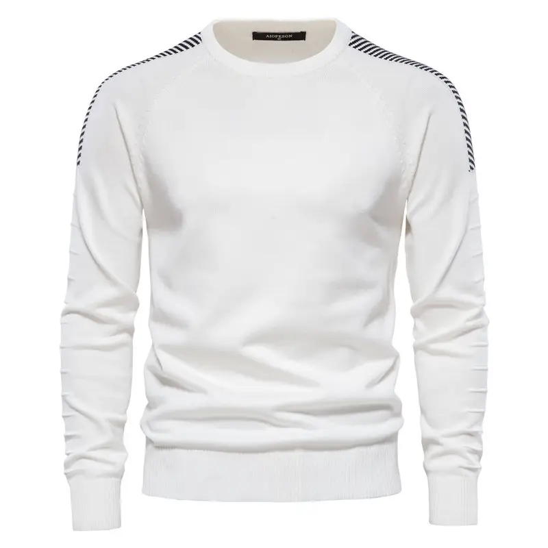 Custom Spring and autumn new sweater men's round neck long sleeve large size top