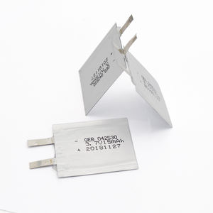Ultra-thin rechargeable Li-polymer battery 042530 <strong>3</strong>,7 V 15 mAh lliion polymer battery - Product Image 4