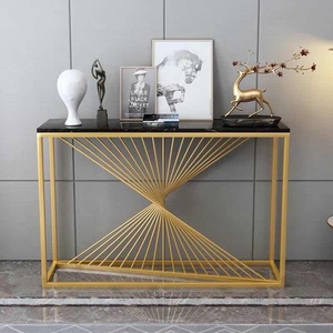 Table console de <span class=keywords><strong>salon</strong></span> <span class=keywords><strong>moderne</strong></span> et contemporaine de haute qualité avec pieds en métal, pour bar à domicile, bureau, salle à manger, meubles de cuisine - Product Image 3