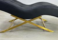 Lit de beauté moderne en acier inoxydable Lit à cils en forme de S Table de massage réglable et pliable Salon Spa Tatouage Loisirs Recliner