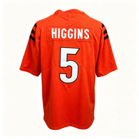 Vente en gros de jersey de haute qualité 1 # Chase 5 # Higgins 9 # Maillot de football américain brodé sur mesure Burrow