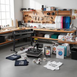 Presse à chaud 15x15 pouces semi-automatique, découpeuse de vinyle par sublimation, tout-en-un pour impression sur t-shirts - Product Image 2