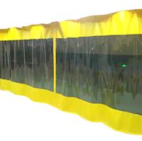 LIYUAN Rideaux en vinyle transparent PVC imperméable Rideaux de séparation industriels extérieurs pour entrepôt