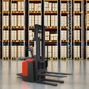 Carretilla elevadora eléctrica de 3,5 metros de altura, carretilla elevadora de 1 tonelada de capacidad, camiones apiladores hidráulicos, transpaleta - Product Image 6