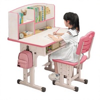 Ensemble table et chaises modernes en MDF pour enfants, idéal pour hôtels, lecture et étude, rose LS-L2, Chine - Vente en gros 2026