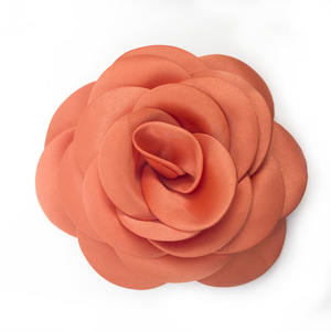 Gran oferta hecha a mano 12cm Camelia Rosa asada para decorar Lencería traje de baño accesorio de ropa decorativa - Product Image 2