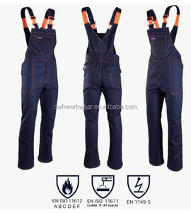 סט מעיל ומכנסיים לגברים FR |   88% כותנה 12% ניילון |   תקן NFPA 2112 |   דוגמית זמינה - Product Image 5