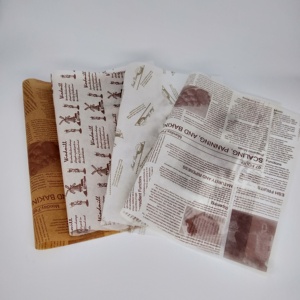 Tùy Chỉnh Logo In/Kích Thước <span class=keywords><strong>Burger</strong></span>/Bánh Sandwich Bọc Greaseproof Wax Deli Giấy - Product Image 4