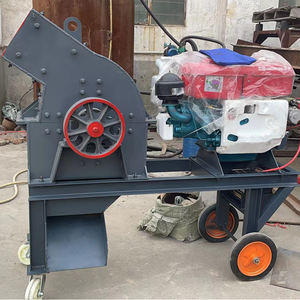 Nueva trituradora de martillo diésel portátil pequeña, Molino de Piedra para trituración de minerales en minería con componentes centrales, engranaje de cojinete de Motor - Product Image 2